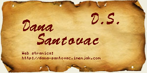 Dana Santovac vizit kartica